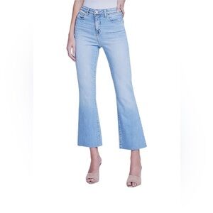 L'AGENCE Kendra High-Rise Crop Flare Jeans